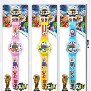 世界杯 3色电子手表配彩带 - 图片 1