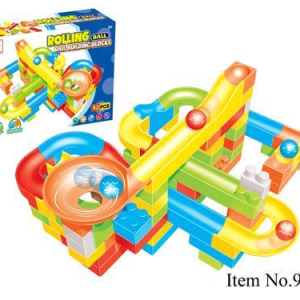 DIY多色滚珠轨道积木82PCS - 图片 1