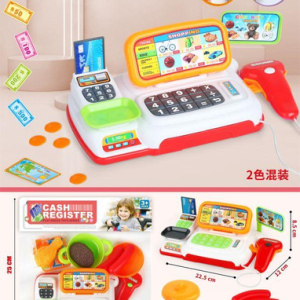 灯光音乐收银机2色混装+食物+锅 - 图片 1