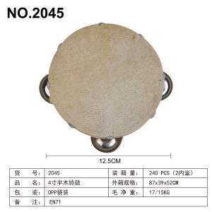 4寸半木铃鼓 2045 - 图片 1