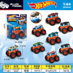 1：64合金大轮夹车8款混装（可拆卸） TT-48 - 图片 1