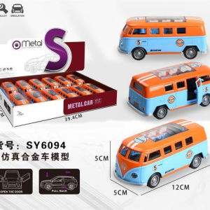 合金回力车大众巴士海湾石油版（12PCS） - 图片 1