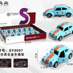合金回力车大众甲壳虫海湾石油版（12PCS） - 图片 1